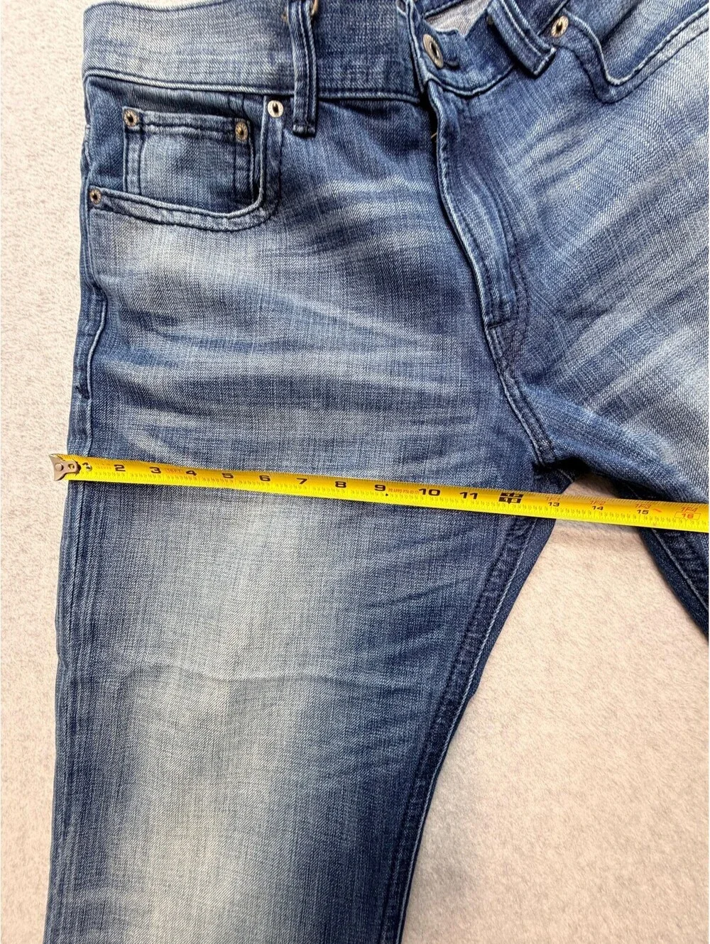 Express Mens Jeans Blake Loose Fit Straight Leg 36x32 Blue 1912